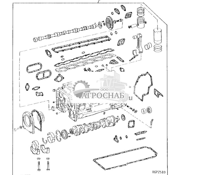 Engine Short Block (For Crankshaft Driven Oil Pump) 